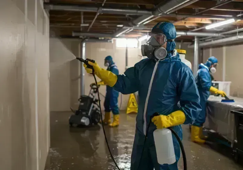 Basement Sanitization and Antimicrobial Treatment process in Clifton, CO